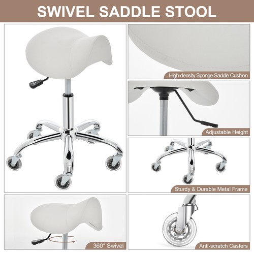 Saddle stool with - saddle,