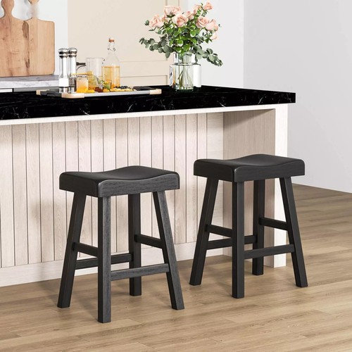 Solid wood saddle stools - saddle,