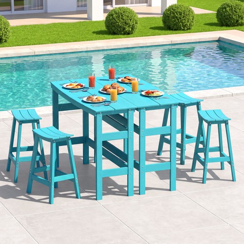 Patio bar set long - bar,