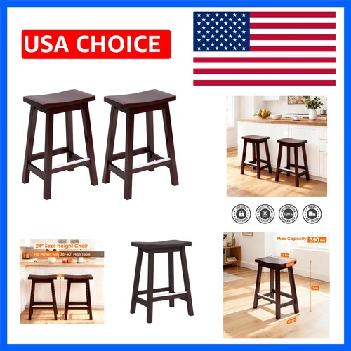 Bar stools set wooden - bar,